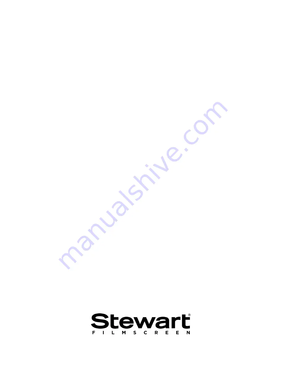 Stewart Filmscreen Corp Luxus ScreenWall Series Owner'S Manual Download Page 32