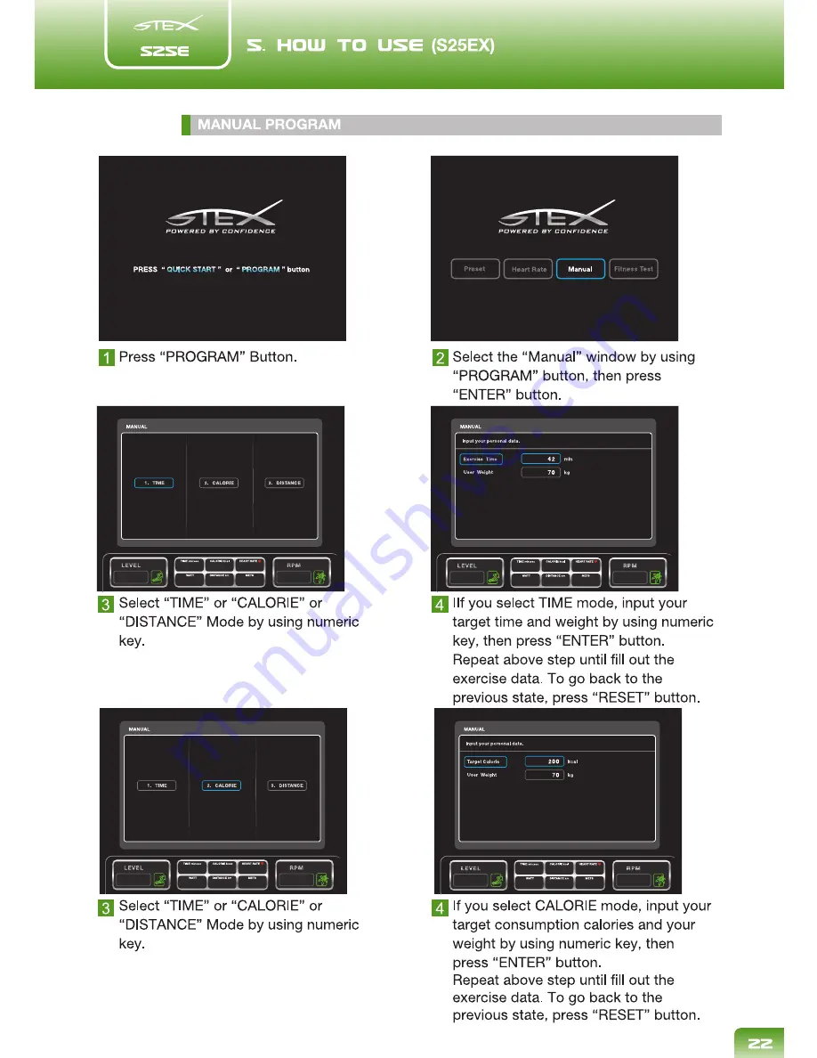 stex S2SE Operation Manual Download Page 24