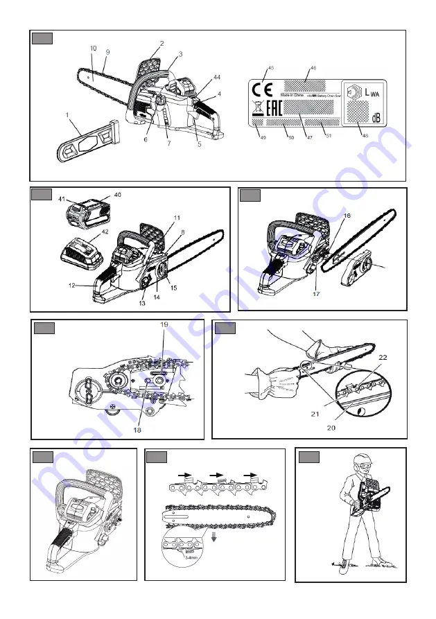 Stiga CS 48 Li 14 Operator'S Manual Download Page 4