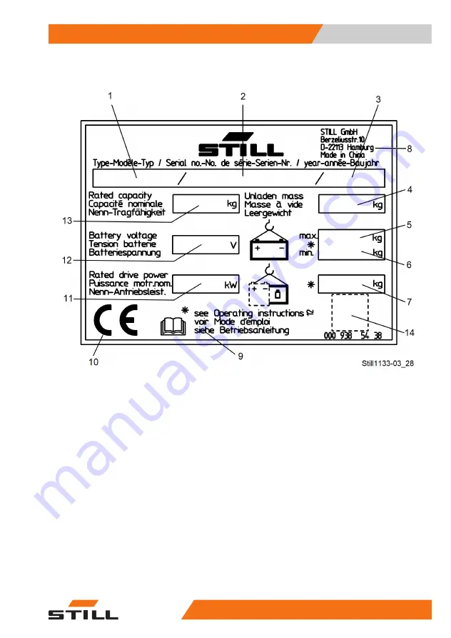 Still ECH 15 Original Instructions Manual Download Page 53