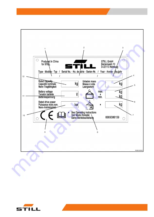 Still RCG25 Original Instructions Manual Download Page 47