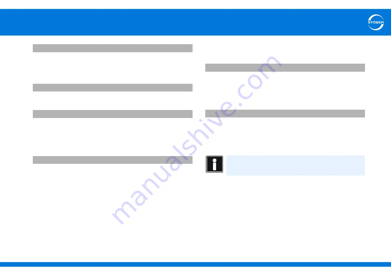 Stober SD6 Series Manual Download Page 253