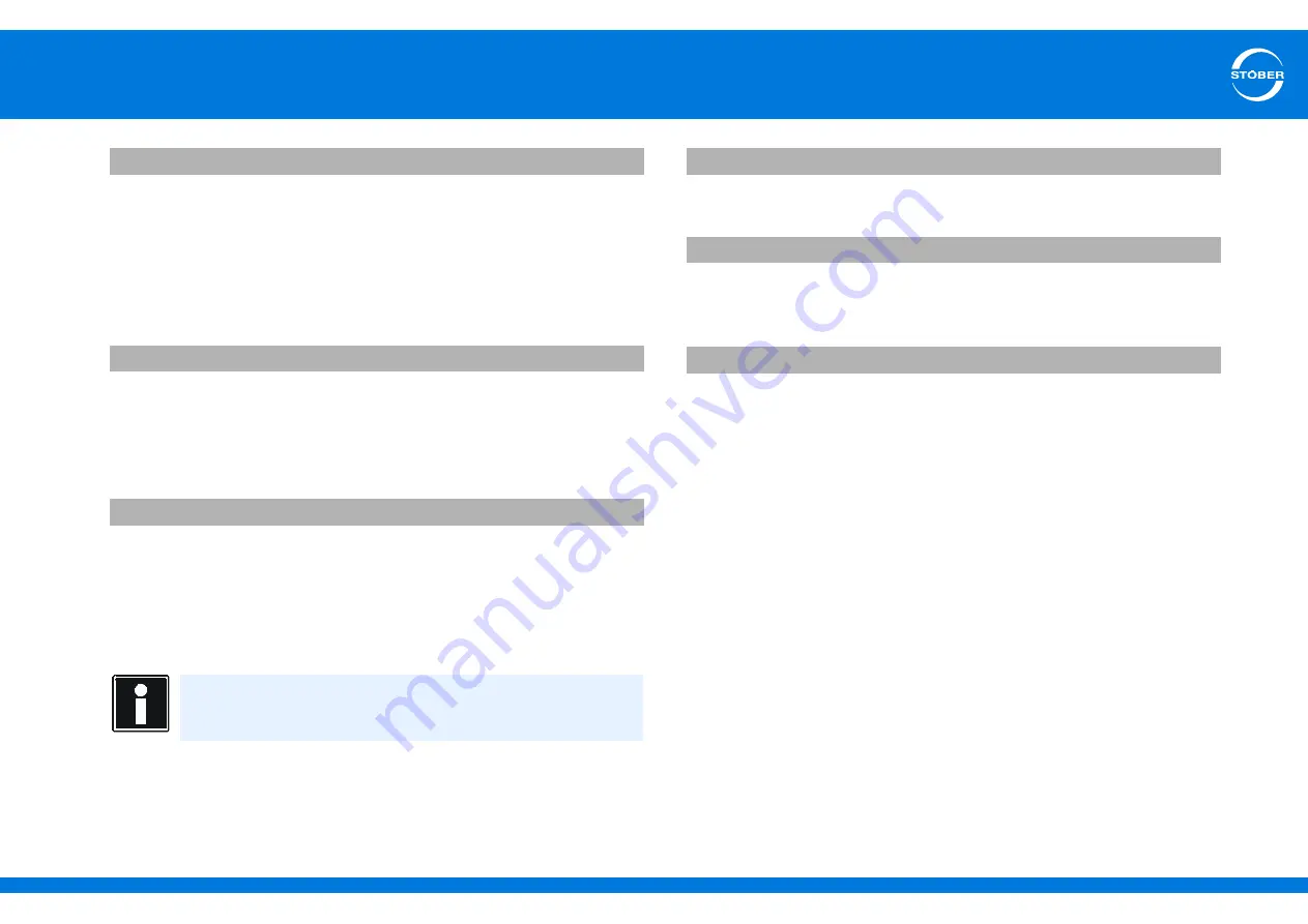 Stober SD6 Series Manual Download Page 255