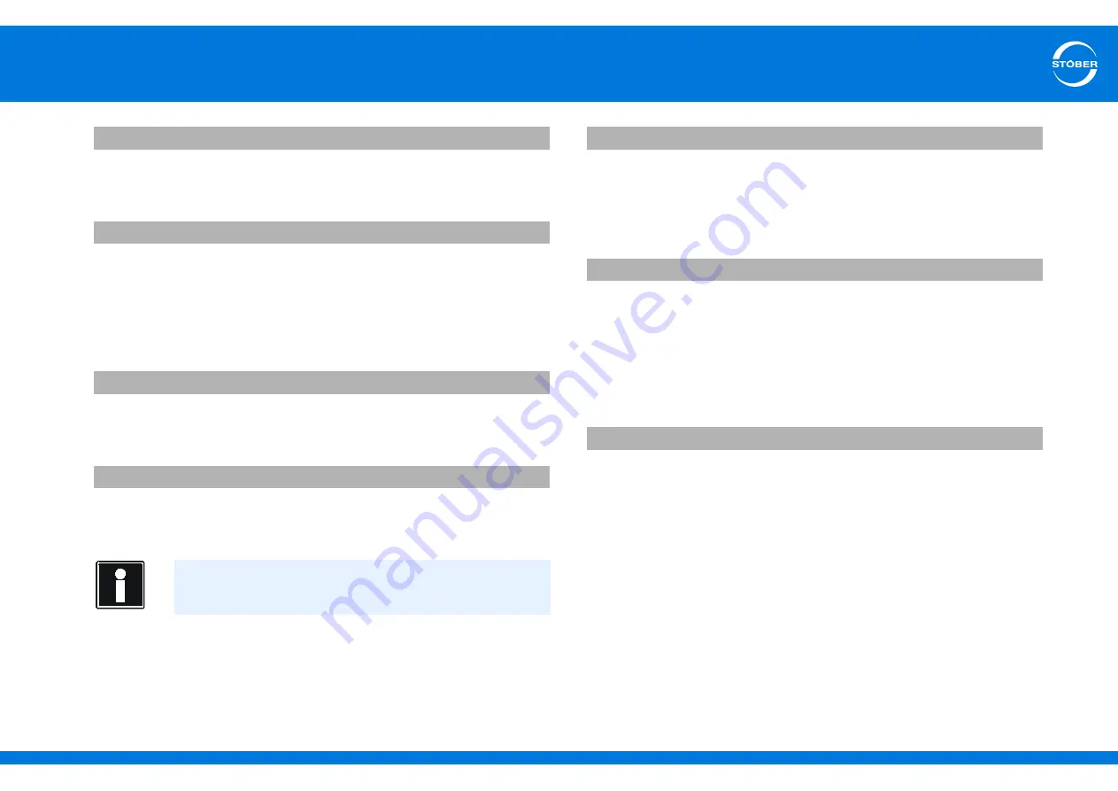 Stober SD6 Series Manual Download Page 298