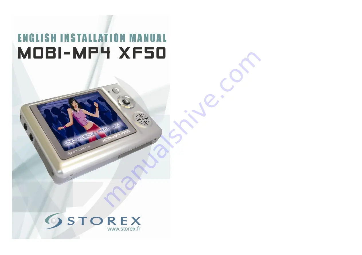 Storex MOBI-MP4 XF50 Installation Manual Download Page 15