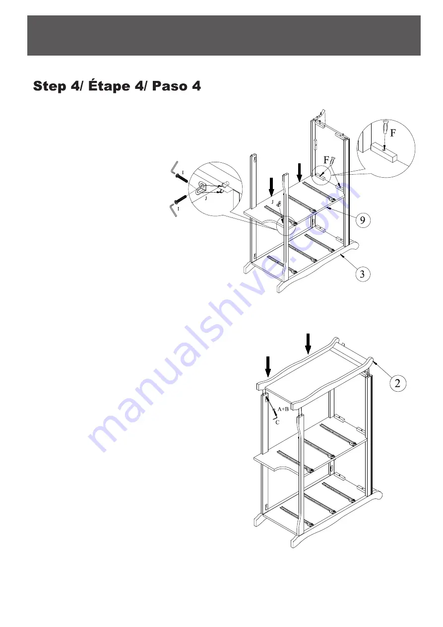 Storkcraft Avalon 6 Drawer Dresser 03556-20 AY Series Скачать руководство пользователя страница 9