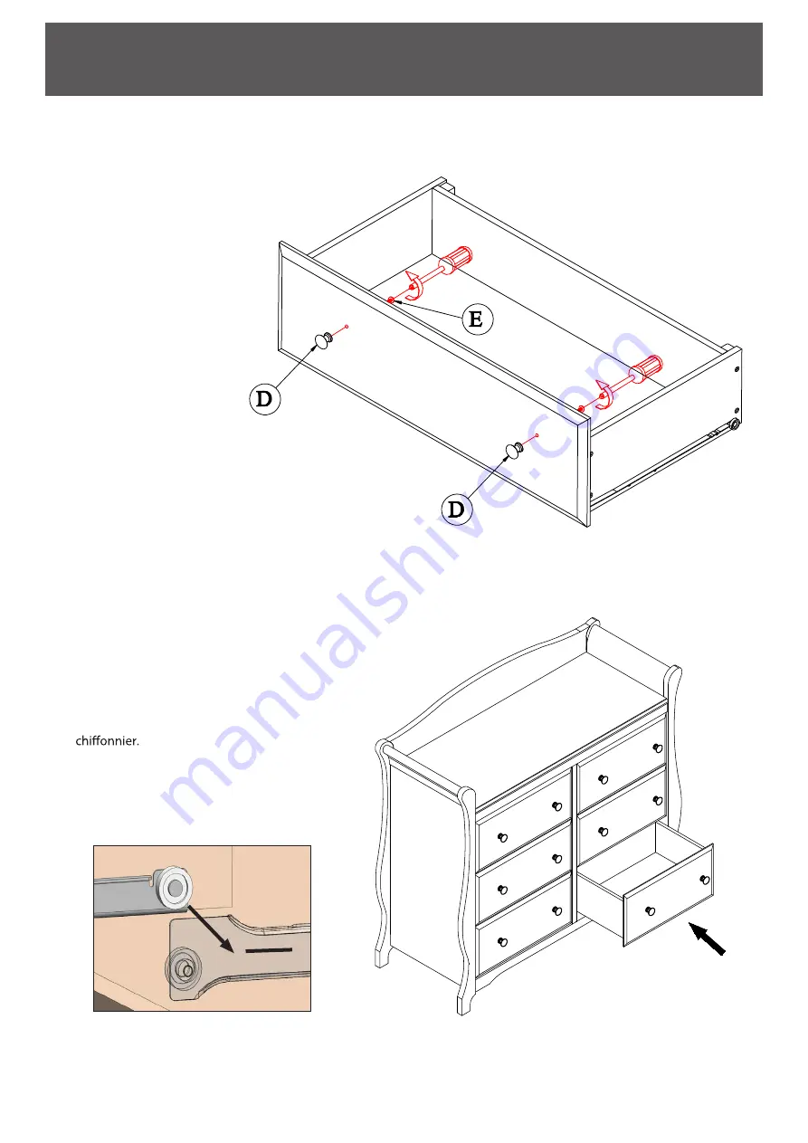 Storkcraft Avalon 6 Drawer Dresser 03556-20 AY Series Скачать руководство пользователя страница 14