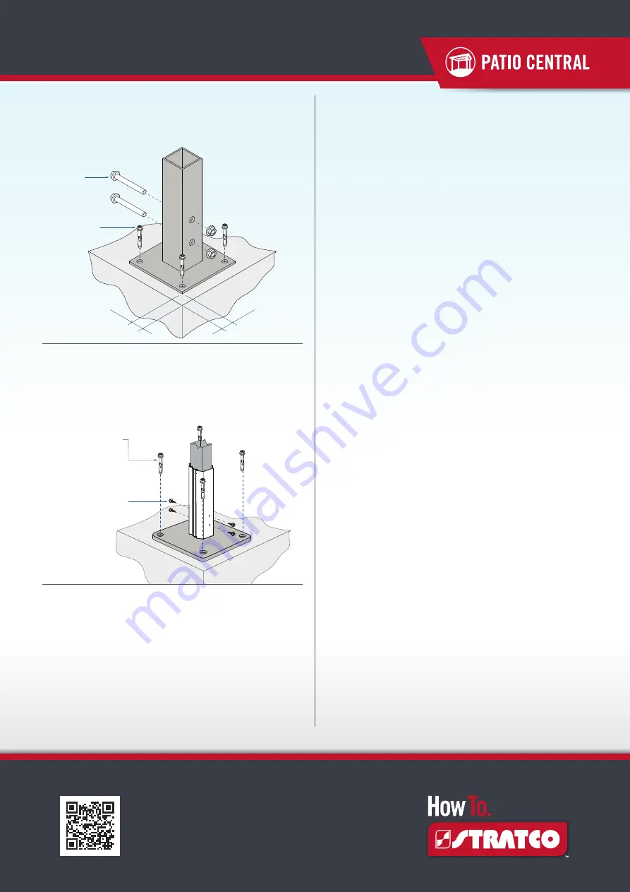 Stratco Outback Flat Attached Installation Manual Download Page 12