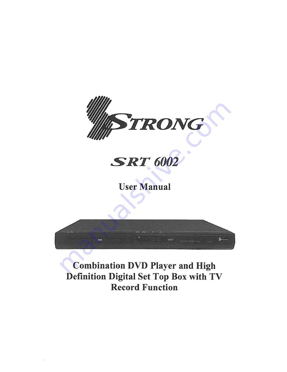 Strong SRT 6002 User Manual Download Page 1