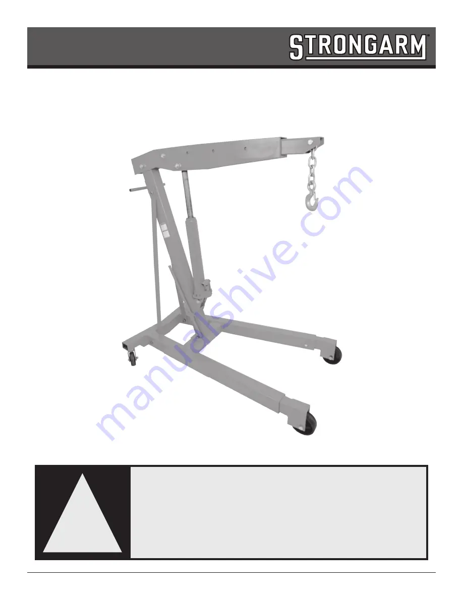 Strongarm 218 Operating Instructions Download Page 1