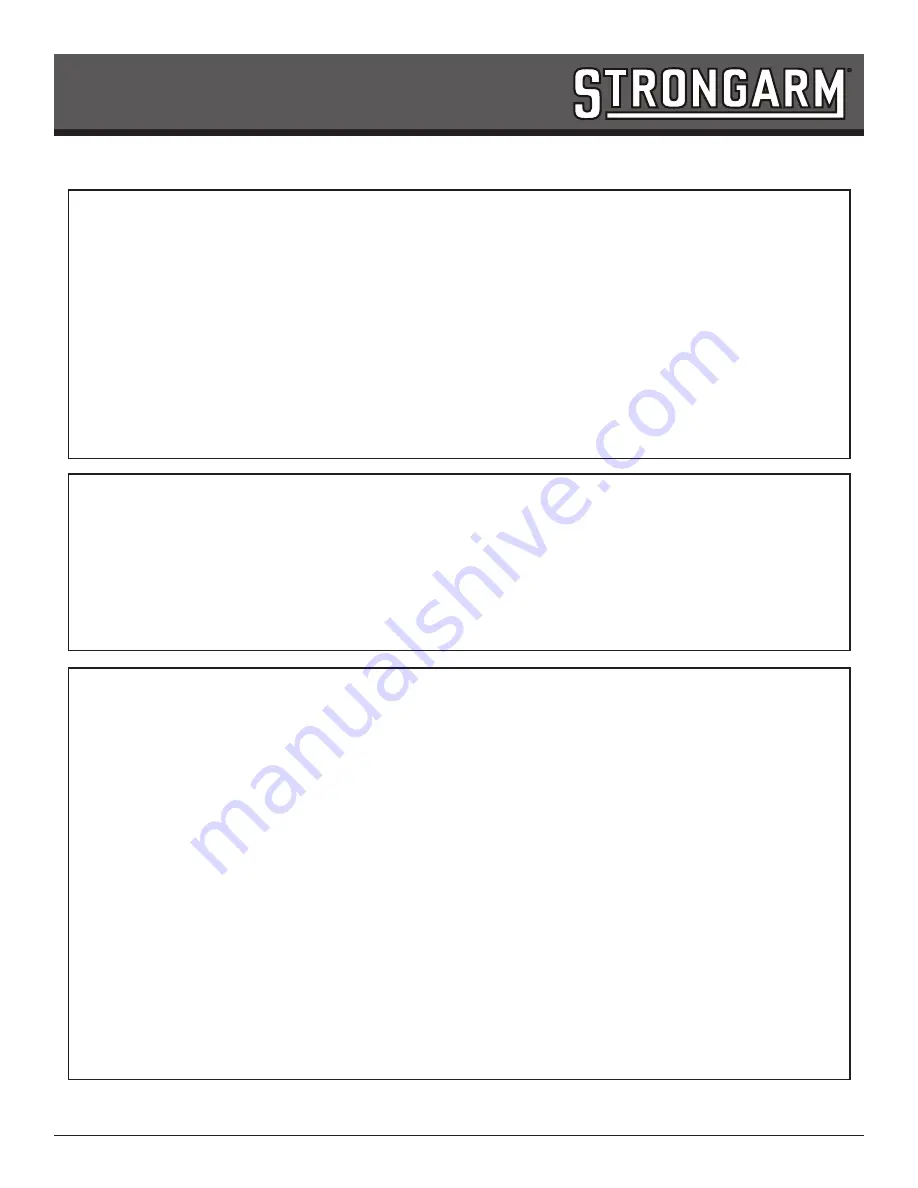 Strongarm 218 Operating Instructions Download Page 2