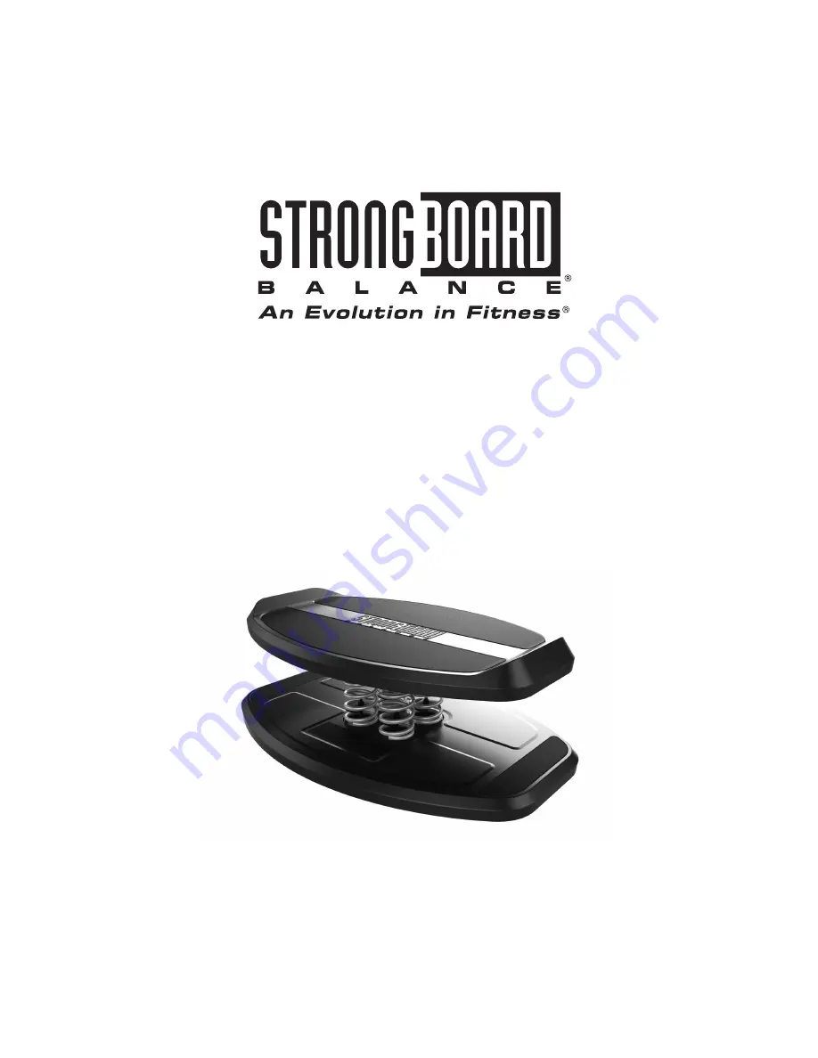 StrongBoard Balance Fitness Equipment Скачать руководство пользователя страница 1