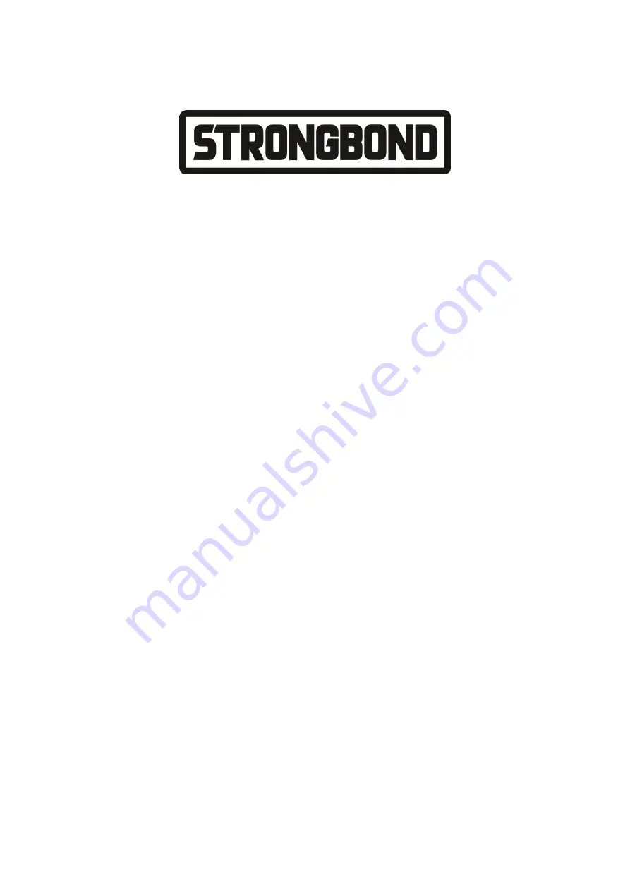 StrongBond VFG-75E Скачать руководство пользователя страница 1