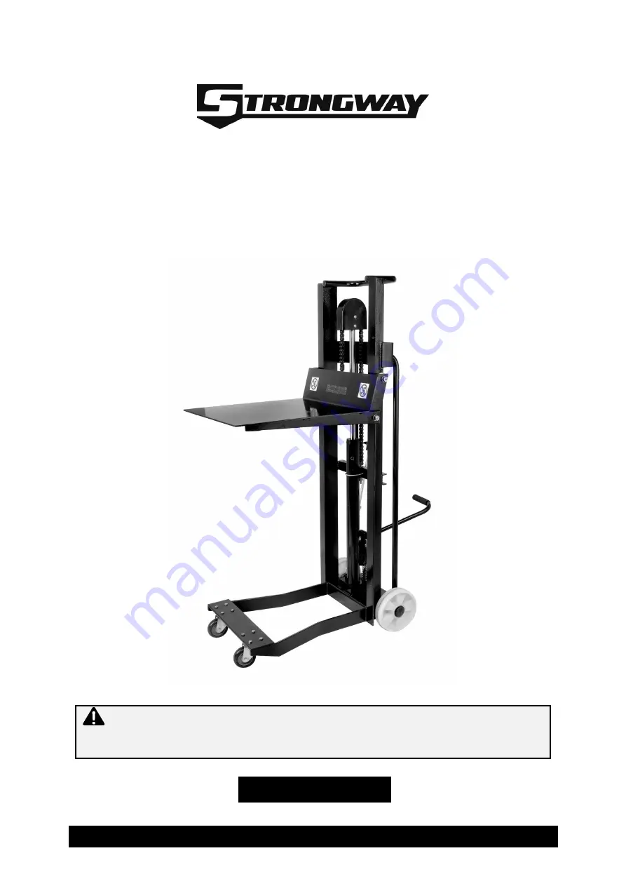 Strongway 52398 Скачать руководство пользователя страница 1