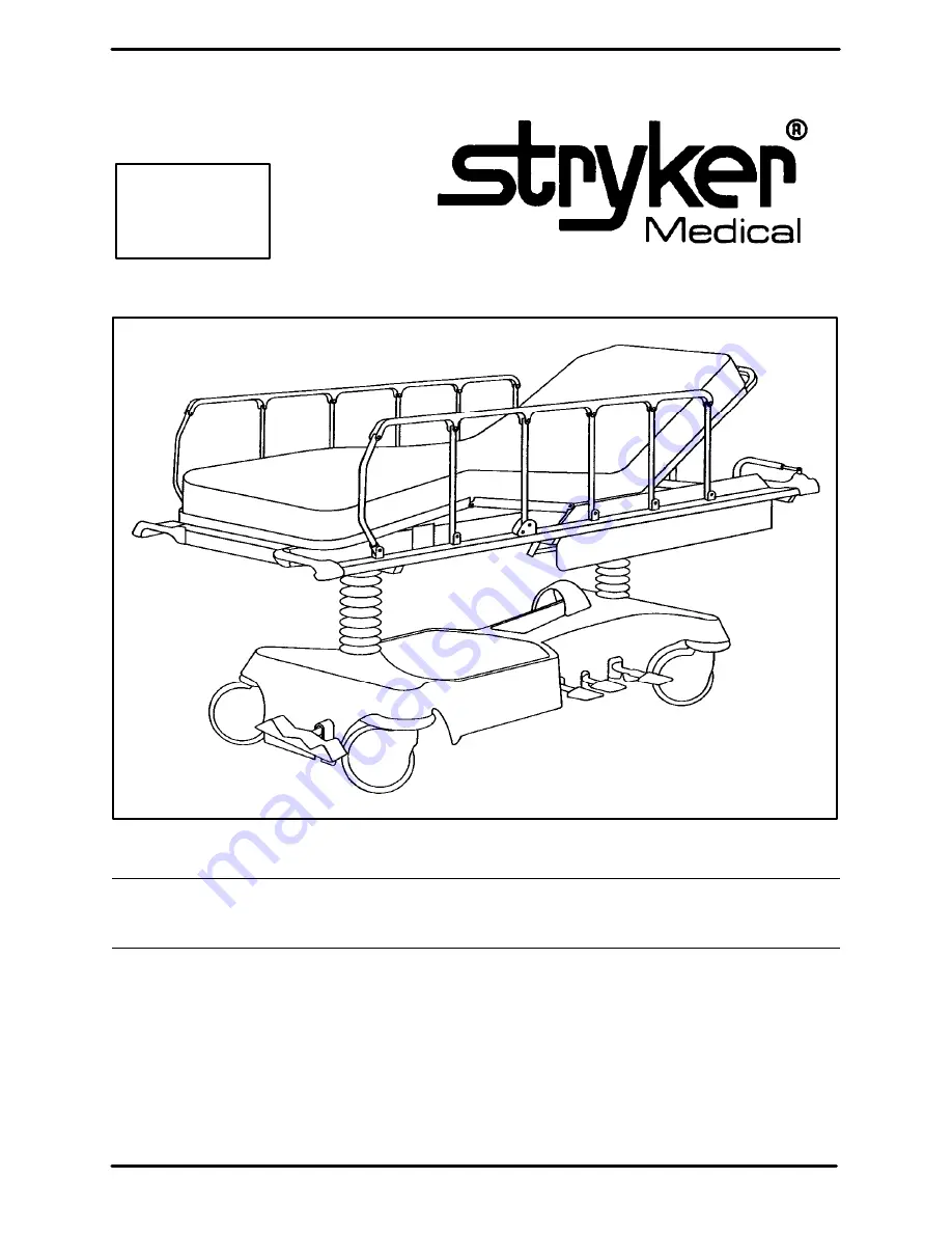 Stryker Medical 1050 Скачать руководство пользователя страница 1