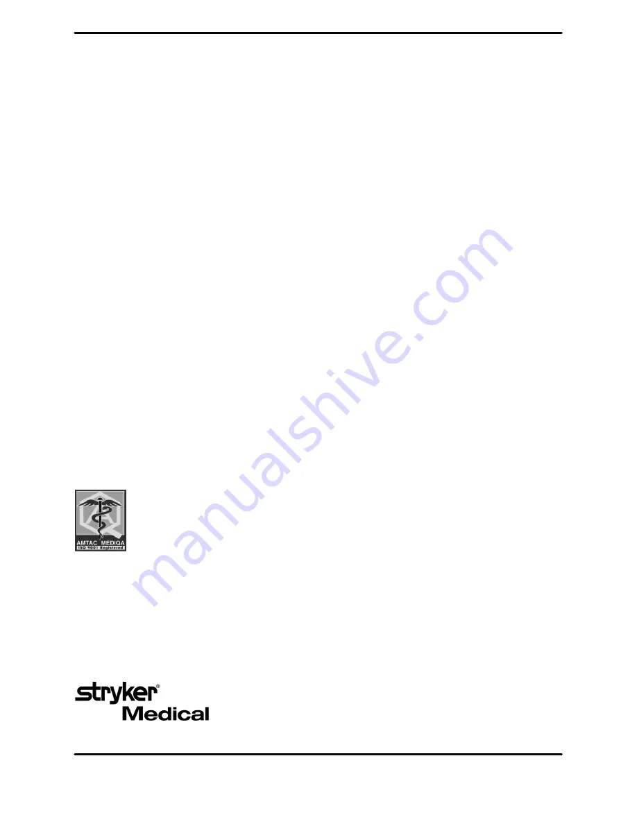 Stryker Medical COMPANION Operation And Maintenance Manual Download Page 28