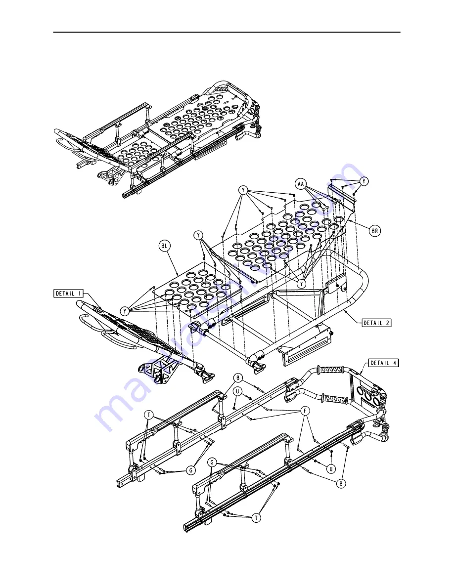 Stryker Medical RUGGED 6080 MX-PRO Operation & Maintenance Manual Download Page 47