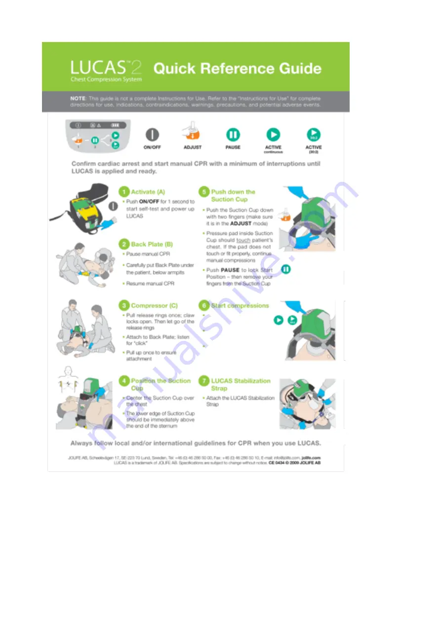 Stryker LUCAS 2 Instructions Manual Download Page 6