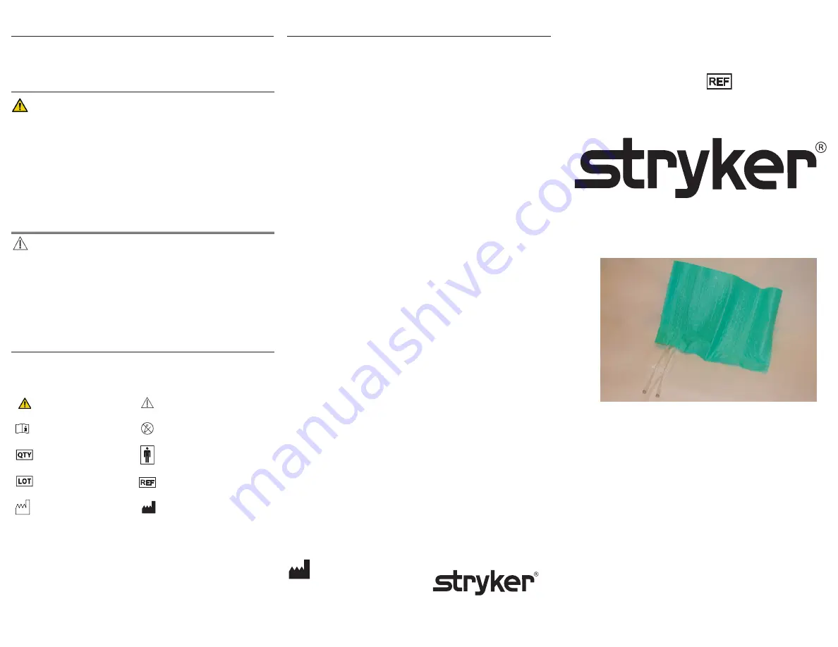 Stryker Mul-T-Pad 8002-062-612 Operation Manual Download Page 1