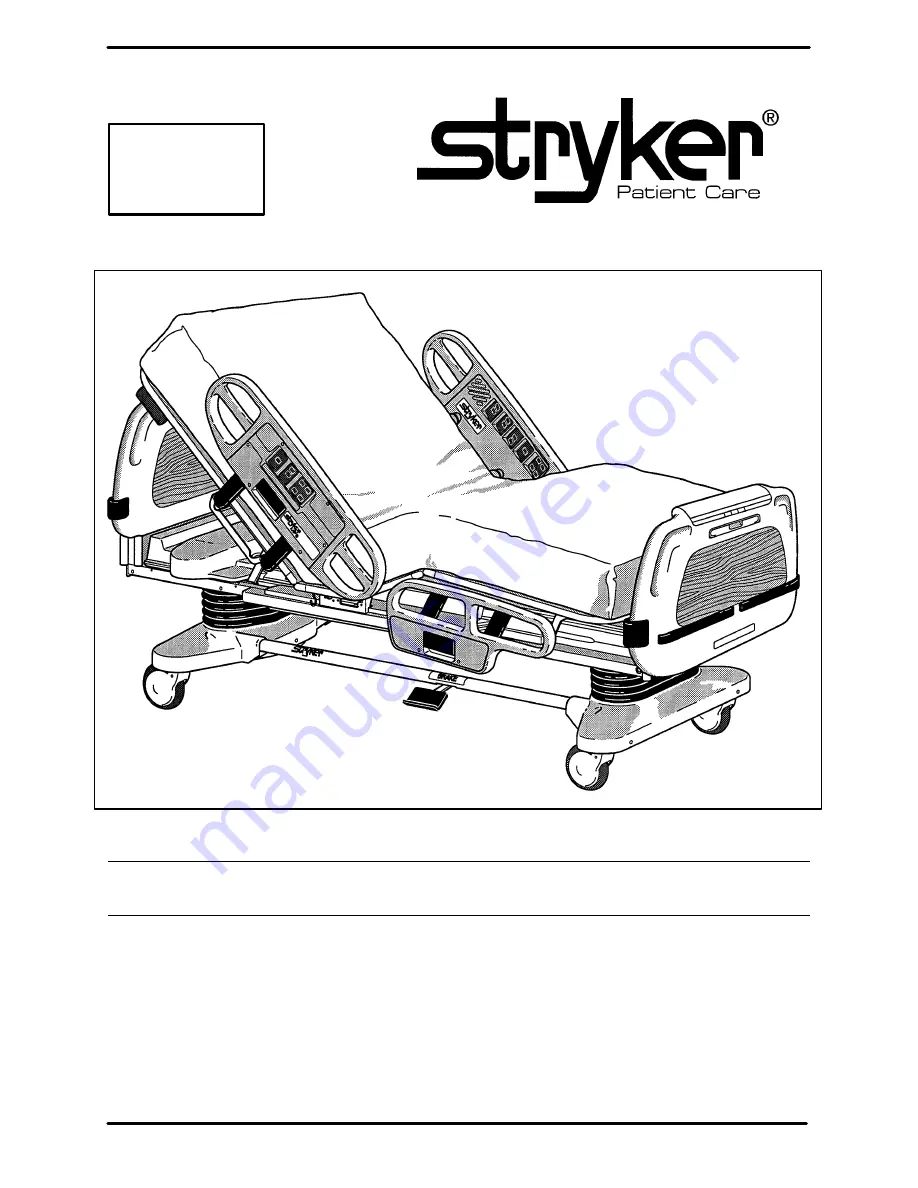 Stryker Secure 3000 Maintenance Manual Download Page 1