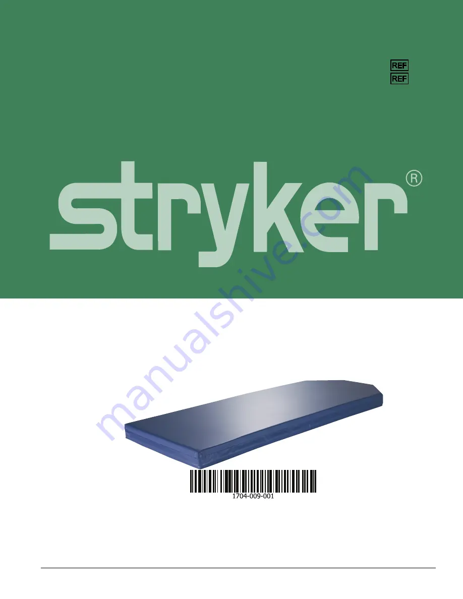 Stryker Ultra Comfort SE 1703 Operation Manual Download Page 1