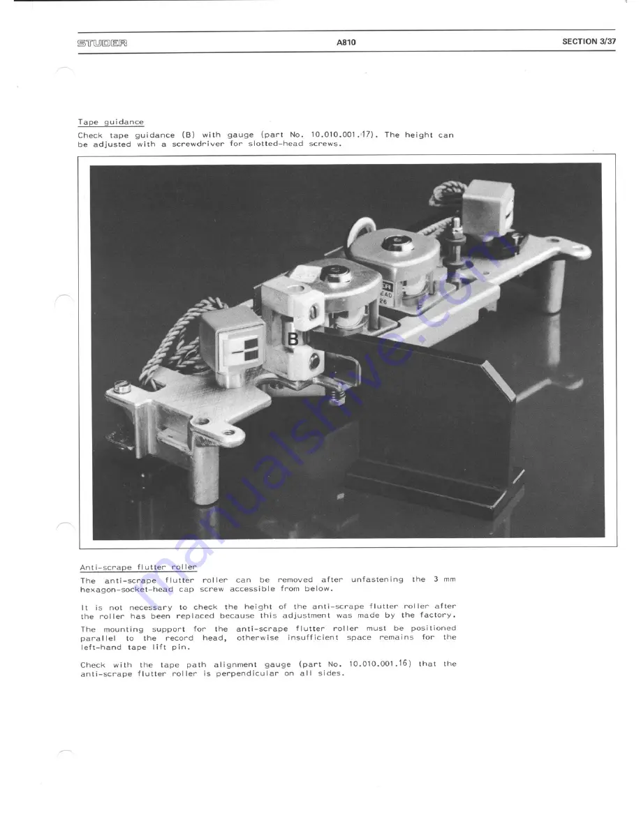 Studer A810 Скачать руководство пользователя страница 101