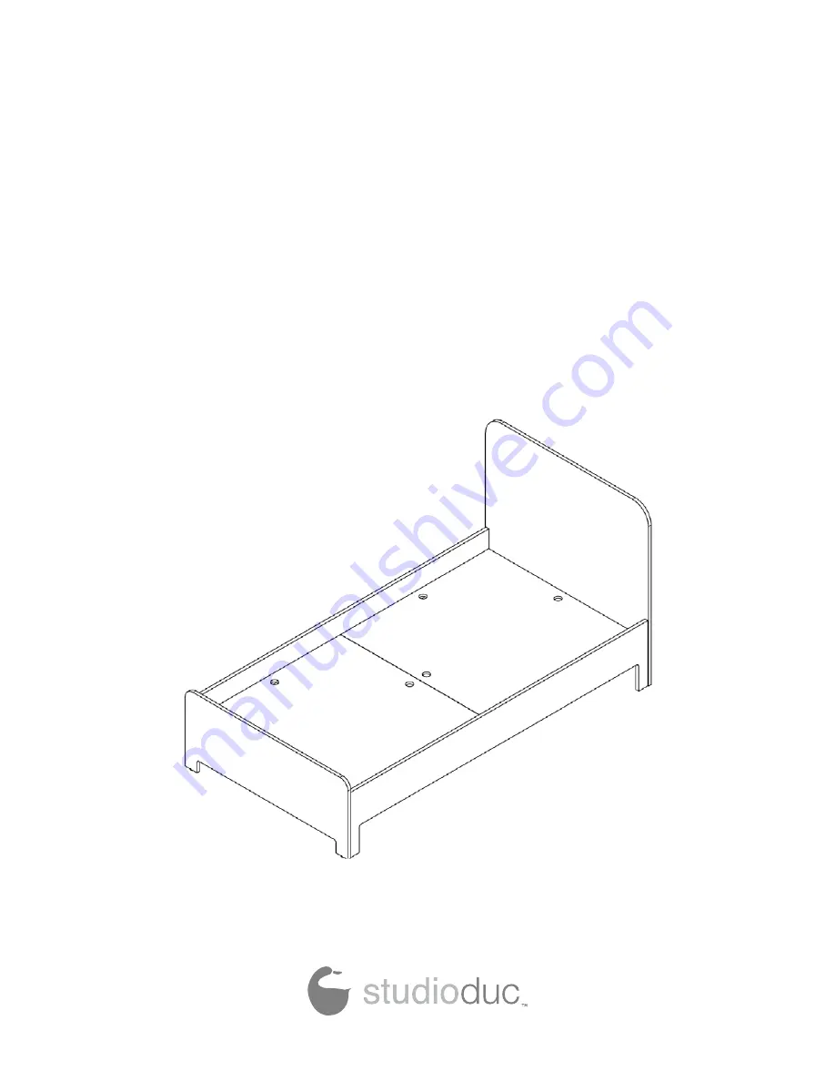 studioduc juno twin bed Assembly Instructions Manual Download Page 1