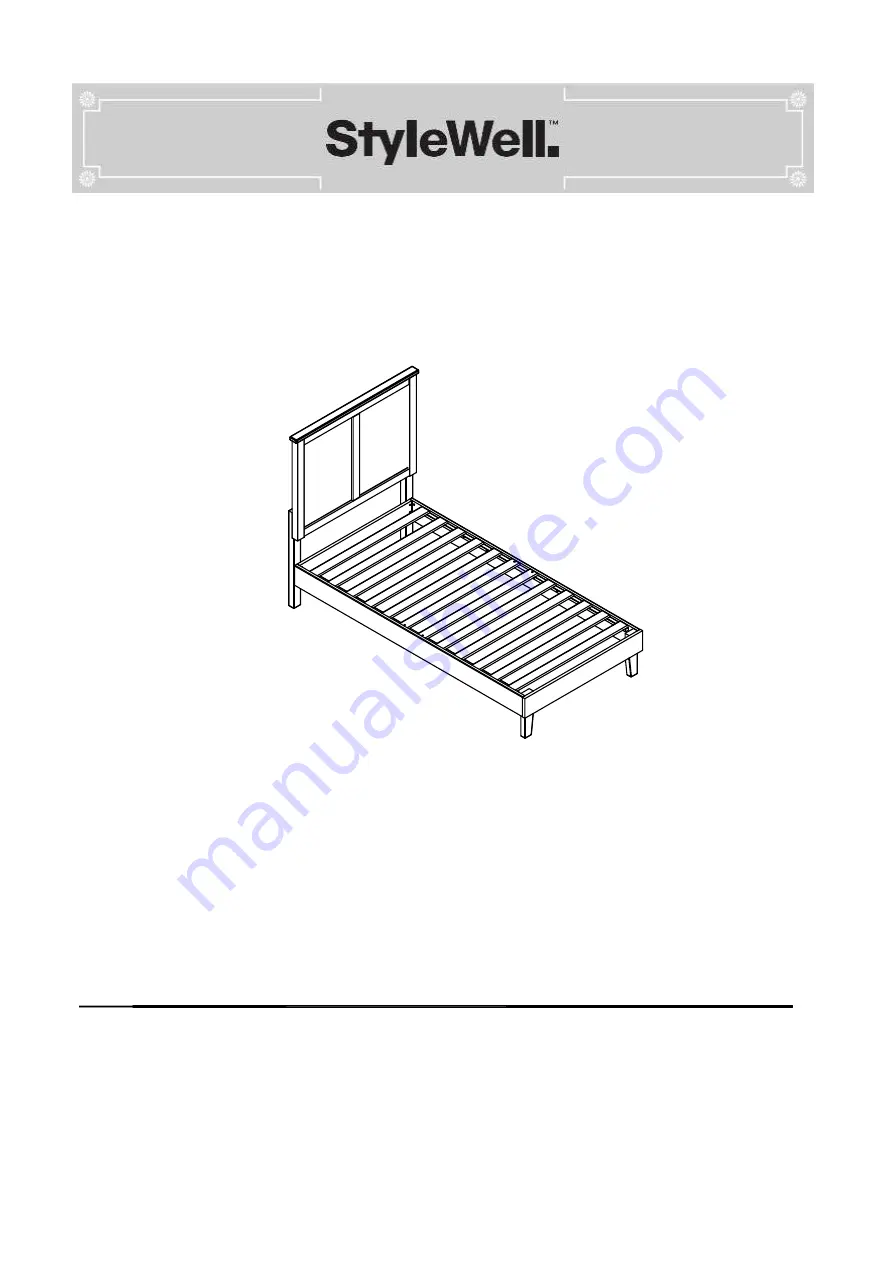 StyleWell 1004088908 Скачать руководство пользователя страница 1