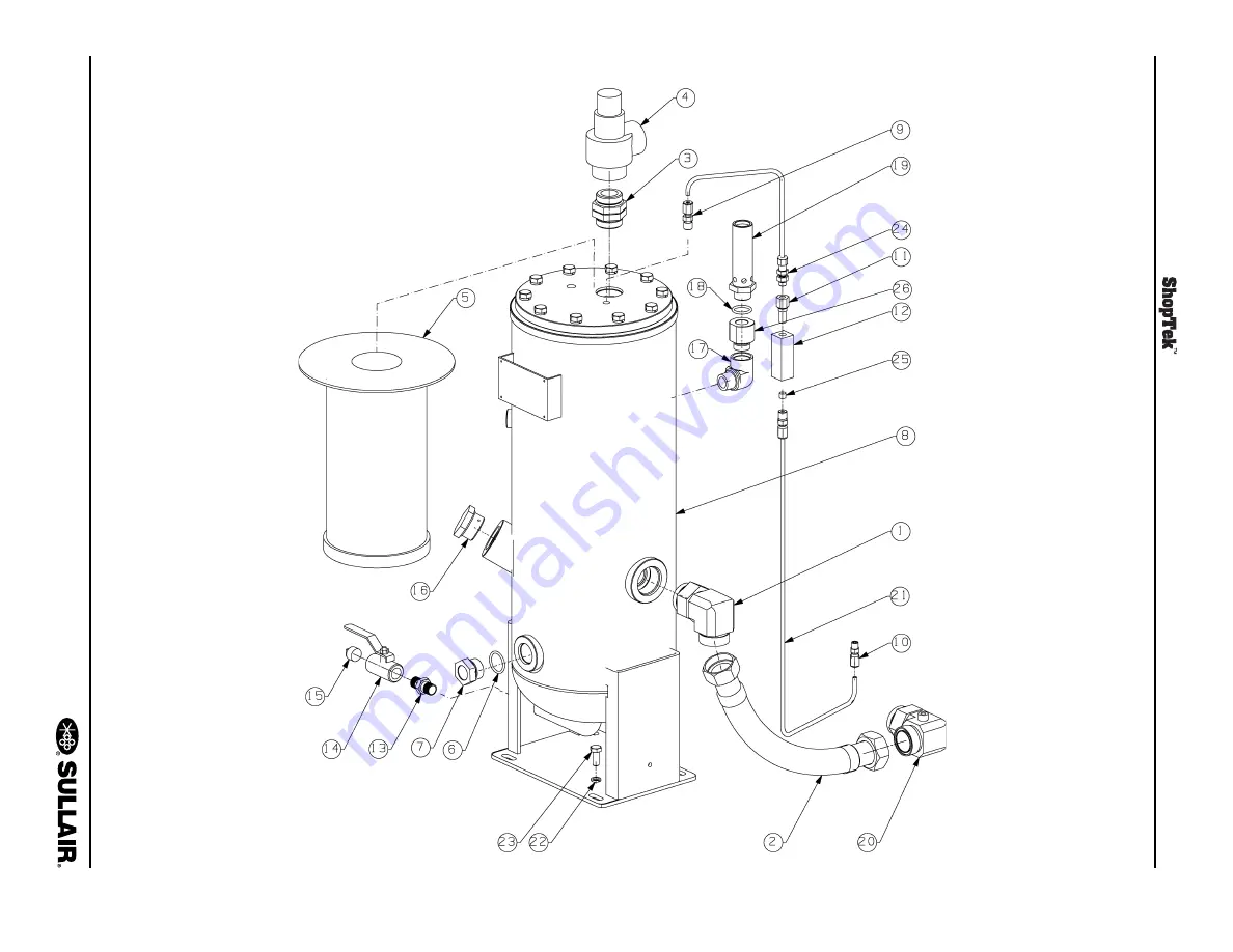 Sullair ShopTek ST18 Operation & Maintenance Manual Download Page 56