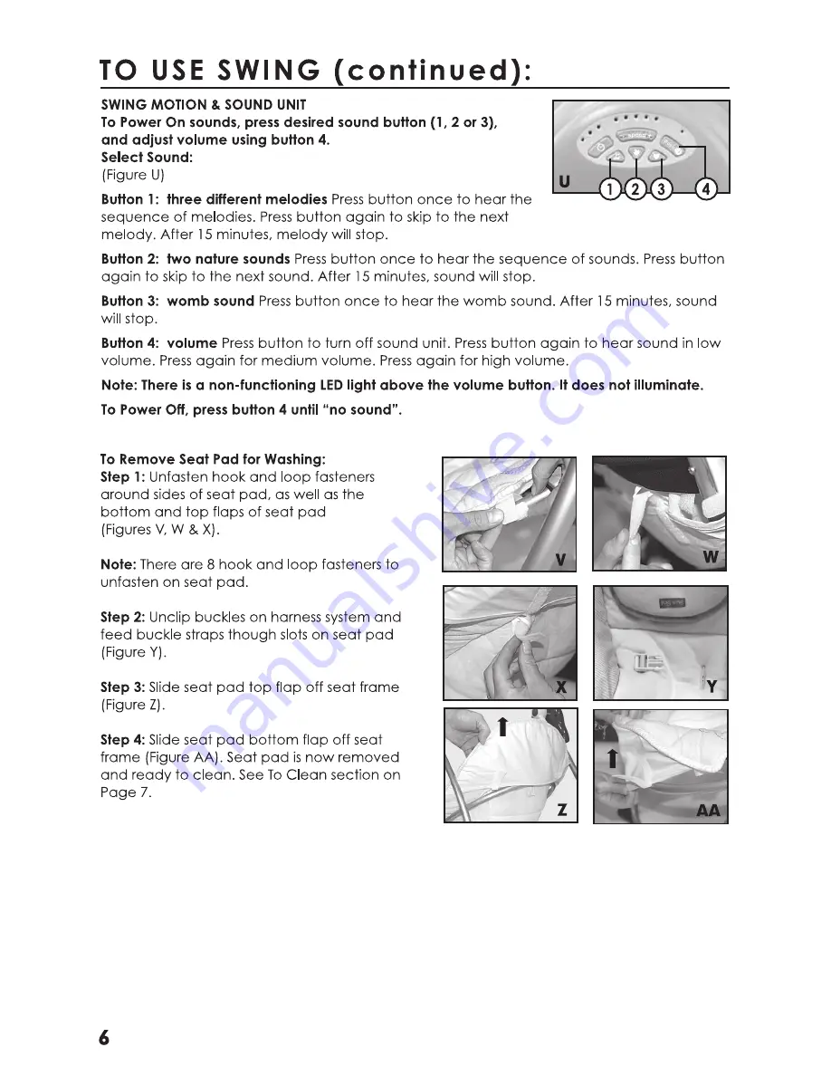 Summit Complete Comfort Swing Instruction Manual Download Page 6