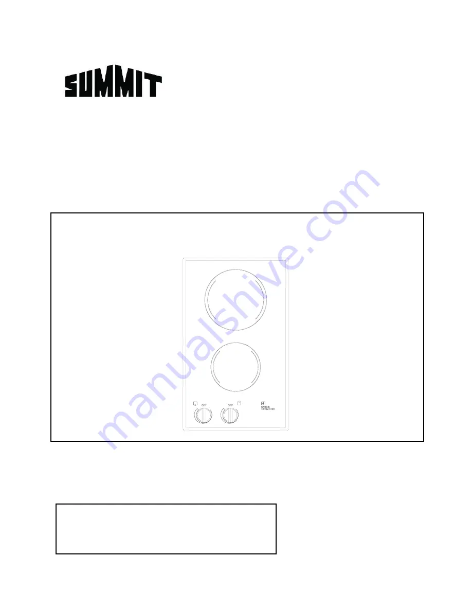 Summit CR2B22ST Скачать руководство пользователя страница 1