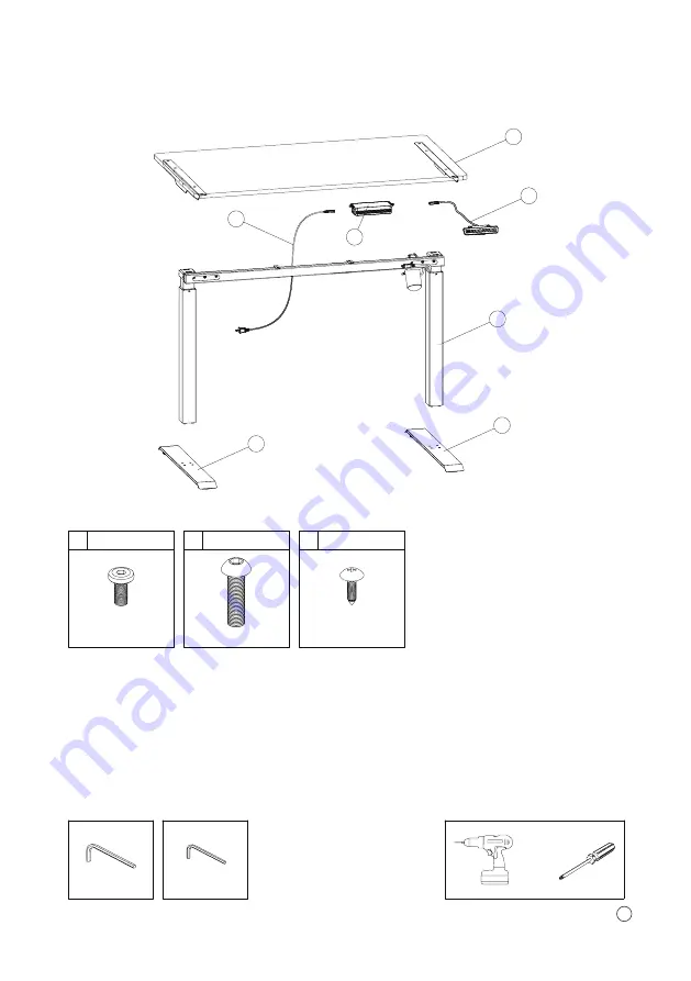 Sun-Flex DESKFRAME 600602 Assembly Manual Download Page 32