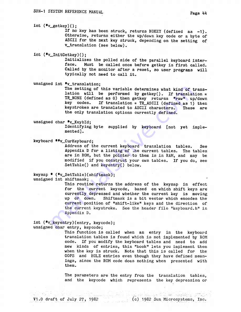 Sun Microsystems Sun-1 Reference Manual Download Page 49