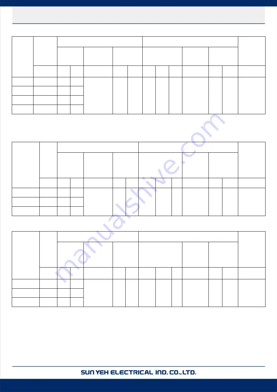 Sun Yeh Electrical M Series Operation Manual Download Page 8