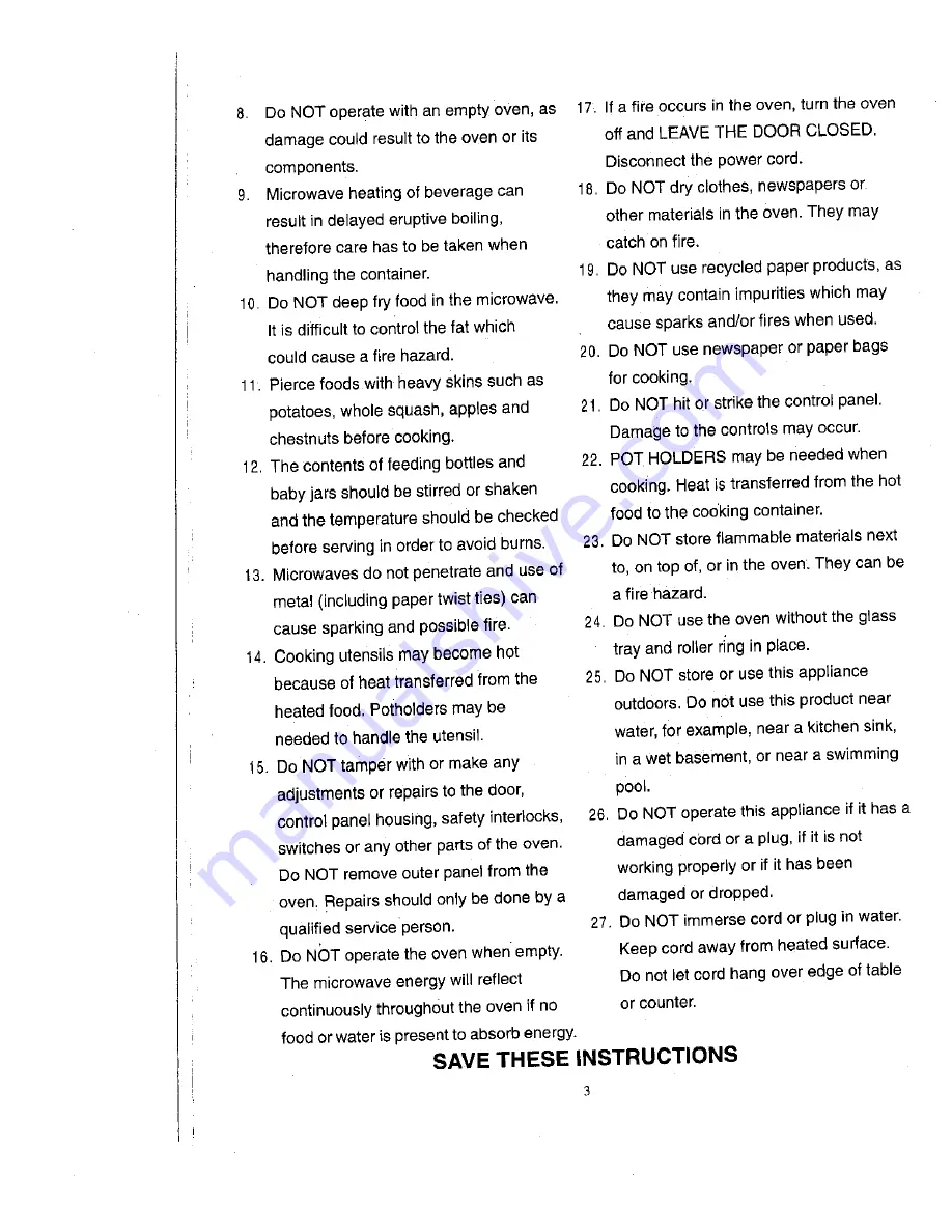 Sunbeam SMW770 Owner'S Manual Download Page 4