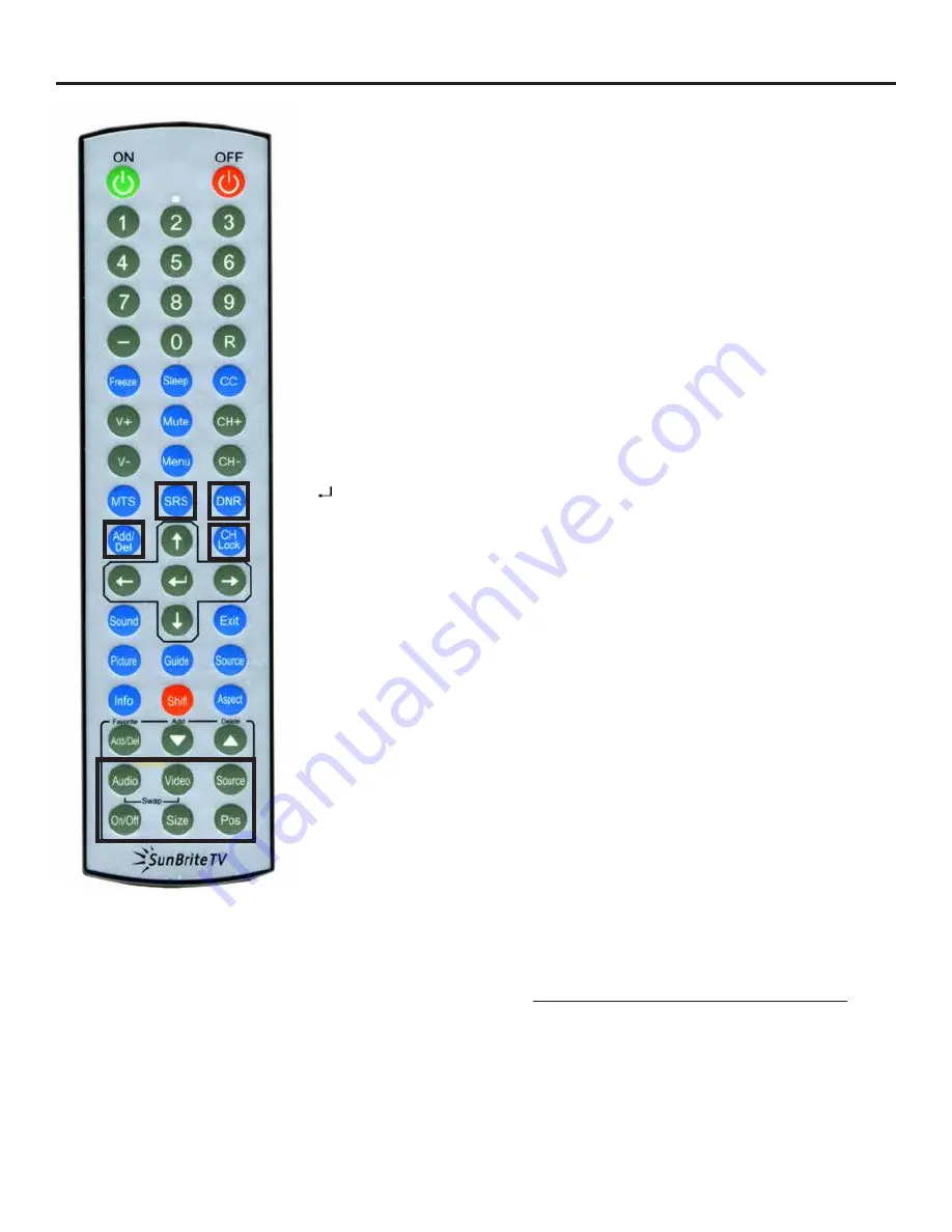 SunBriteTV SB-2220HD Operator'S Manual Download Page 20