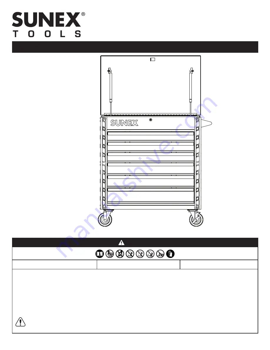 Sunex Tools 8057XTLG Assembly Instructions Manual Download Page 1