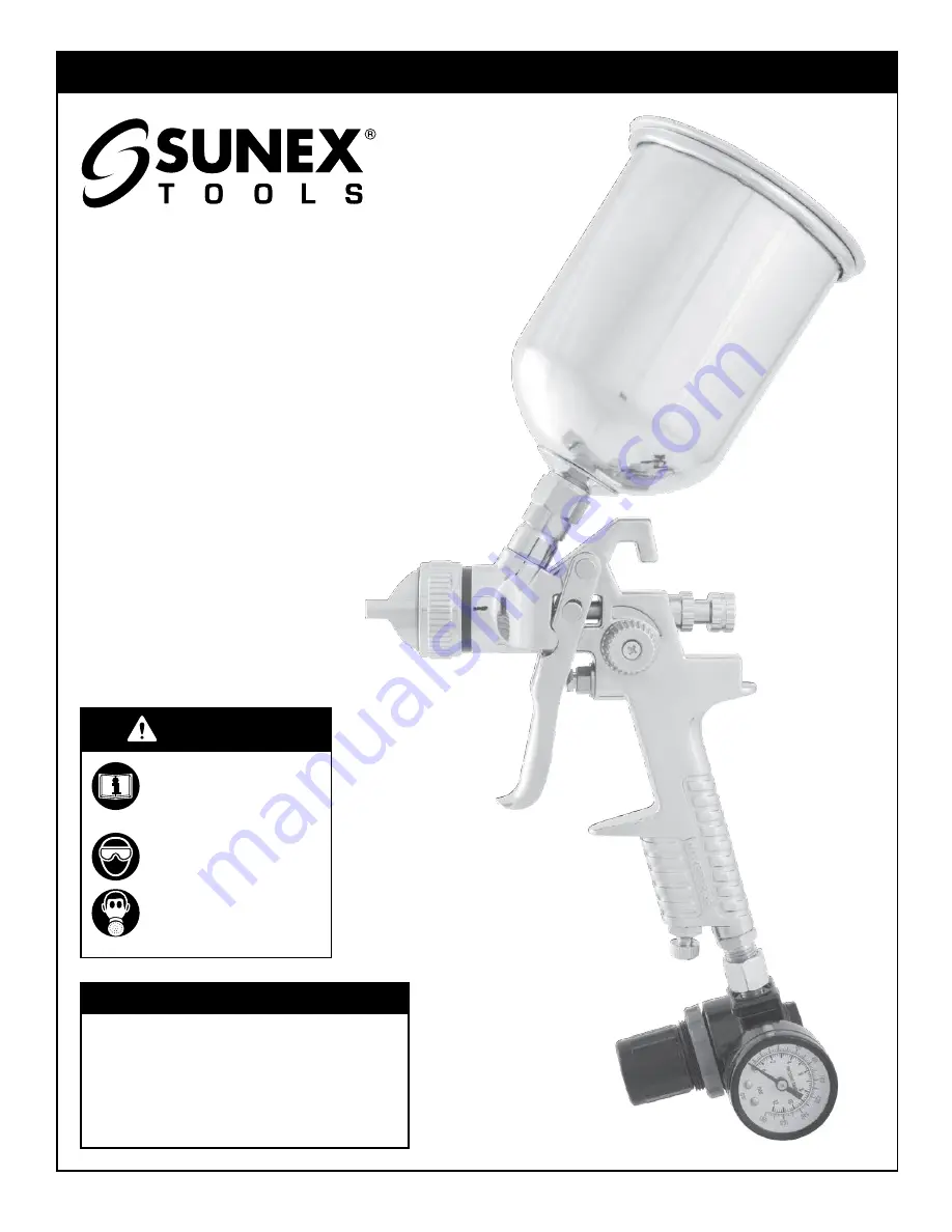 Sunex 9002B Operating Instructions, Warning Information, Parts Breakdown Download Page 1