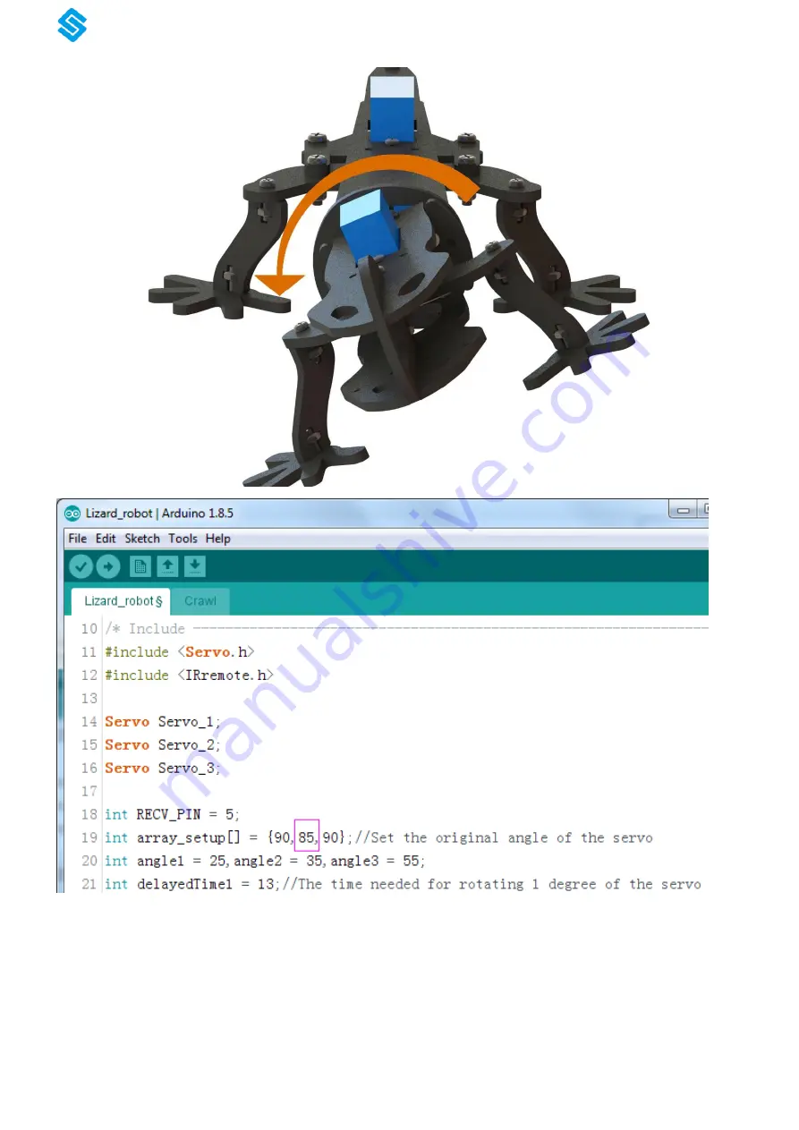 SunFounder Bionic Robot Lizard Manual Download Page 36