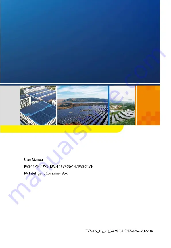 Sungrow PVS-16MH User Manual Download Page 1