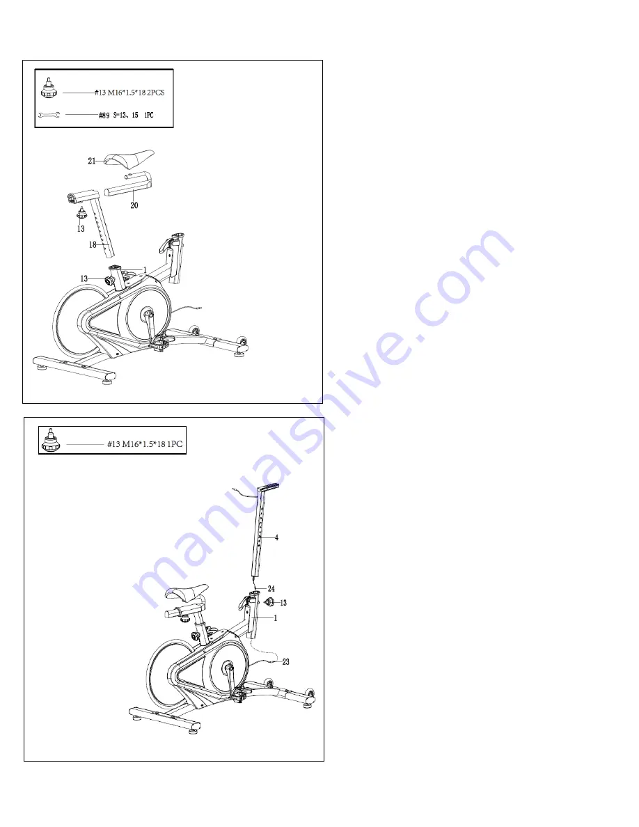 Sunny Health & Fitness SF-B1709 User Manual Download Page 8