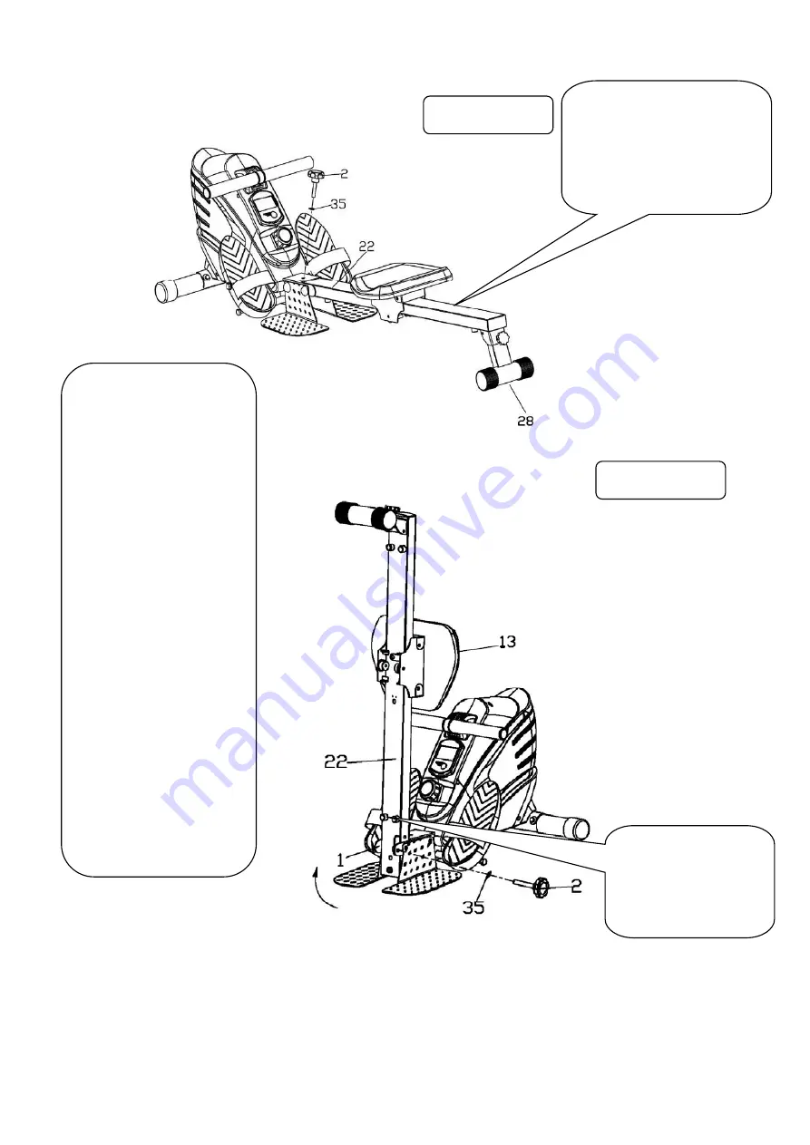 Sunny Health & Fitness SF-RW5622 User Manual Download Page 21