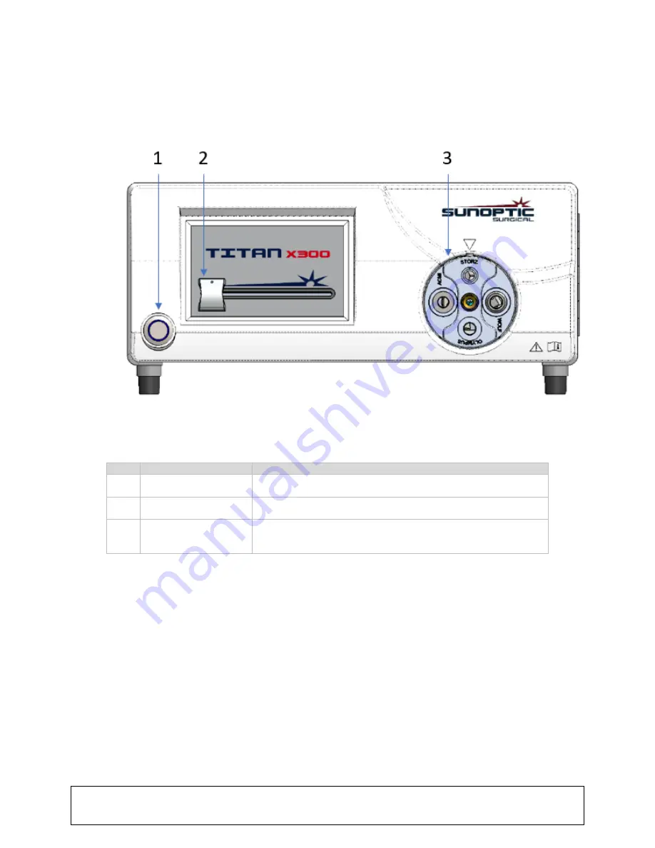 Sunoptic Surgical Titan X300 Operator'S Manual Download Page 80