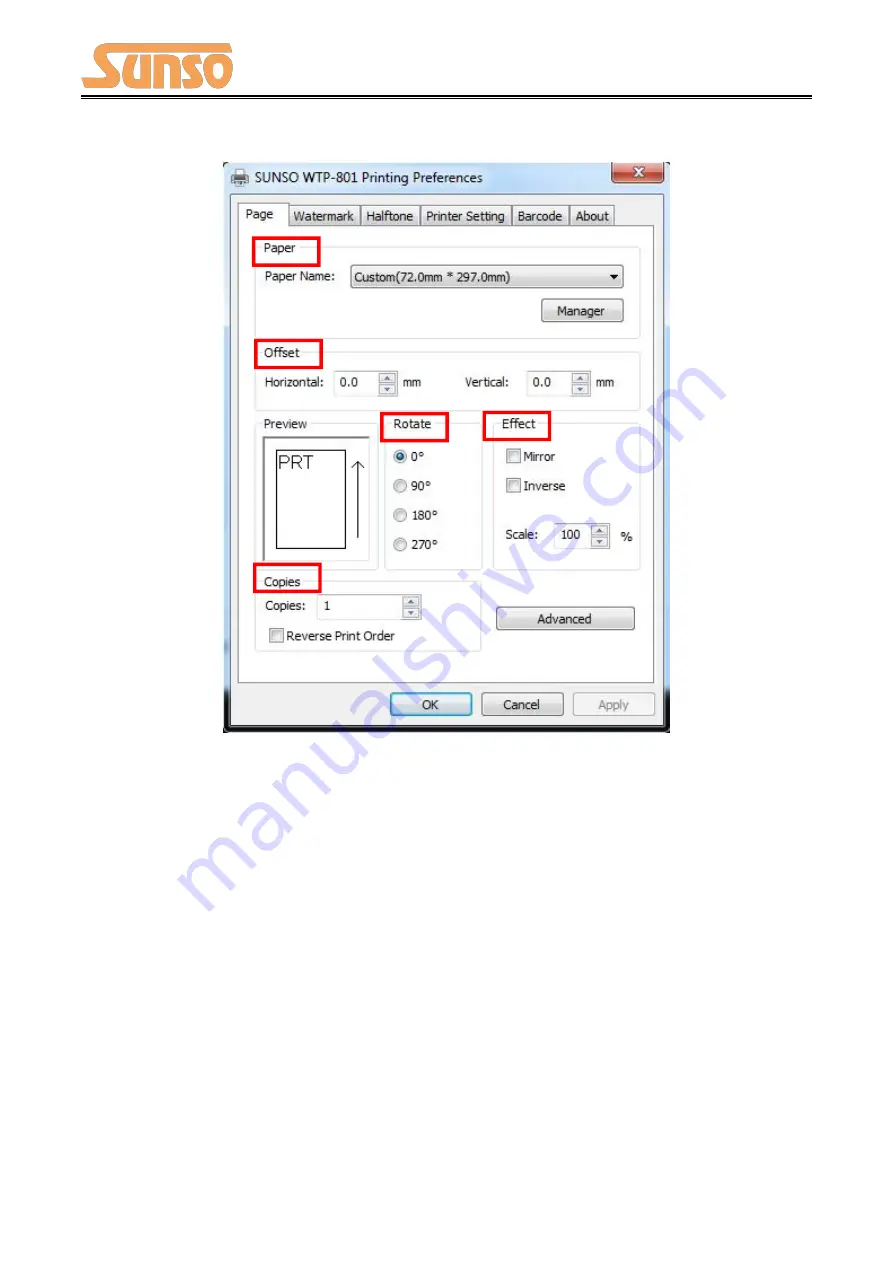 Sunso WTP-801 User Manual Download Page 82