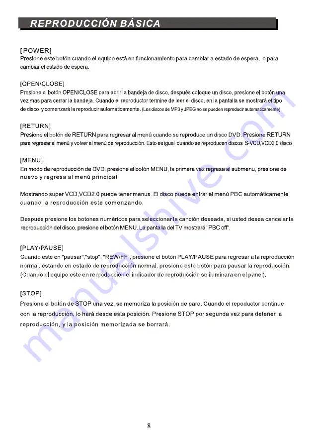 Sunstech DVP-MX115 Manual Download Page 9