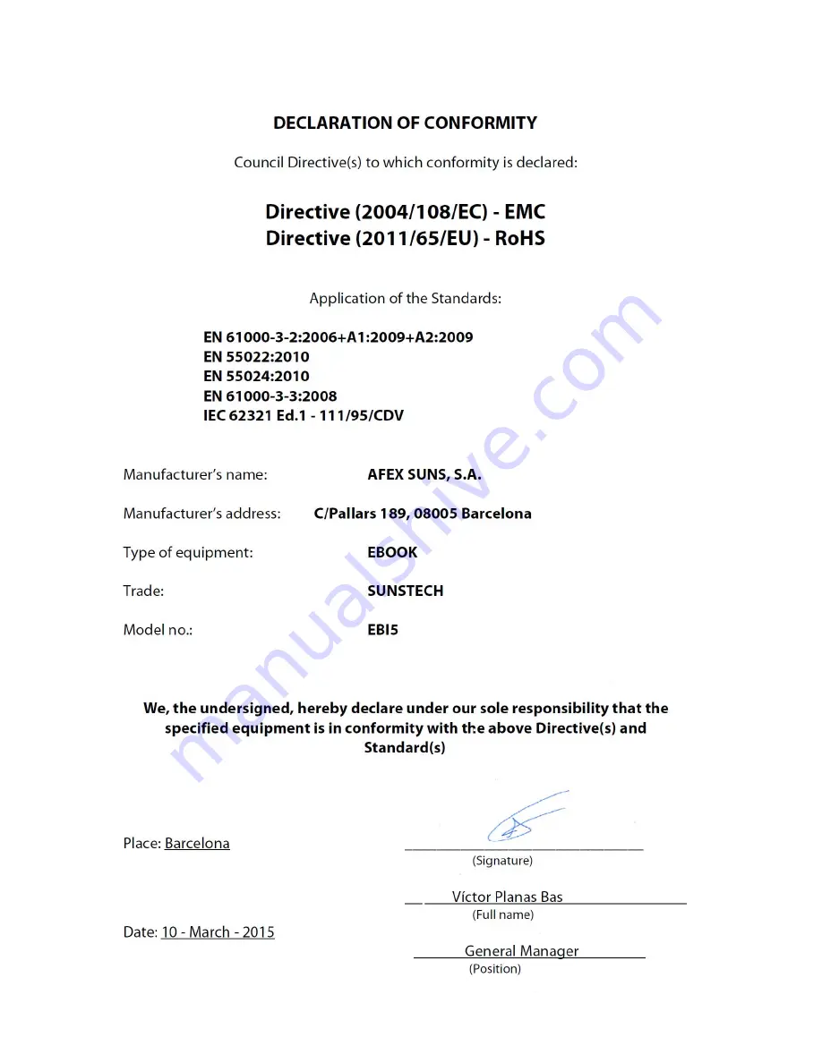 Sunstech EBI5 User Manual Download Page 21