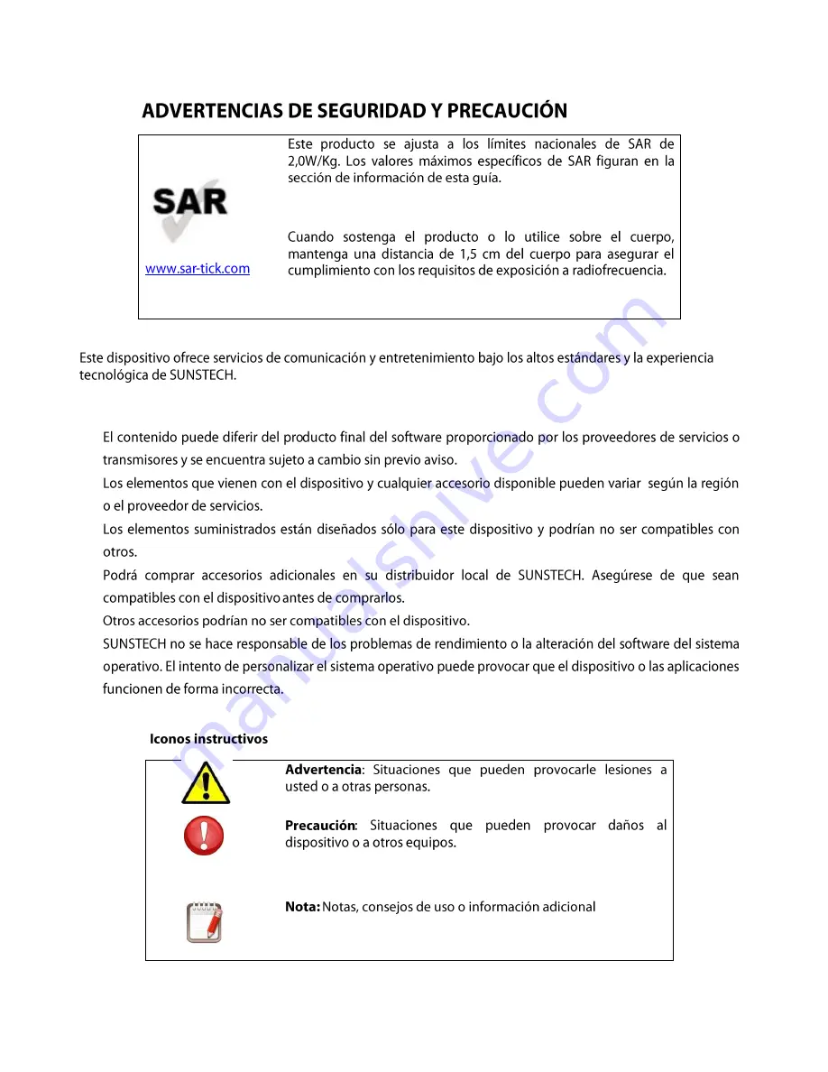 Sunstech Tel200 User Manual Download Page 30