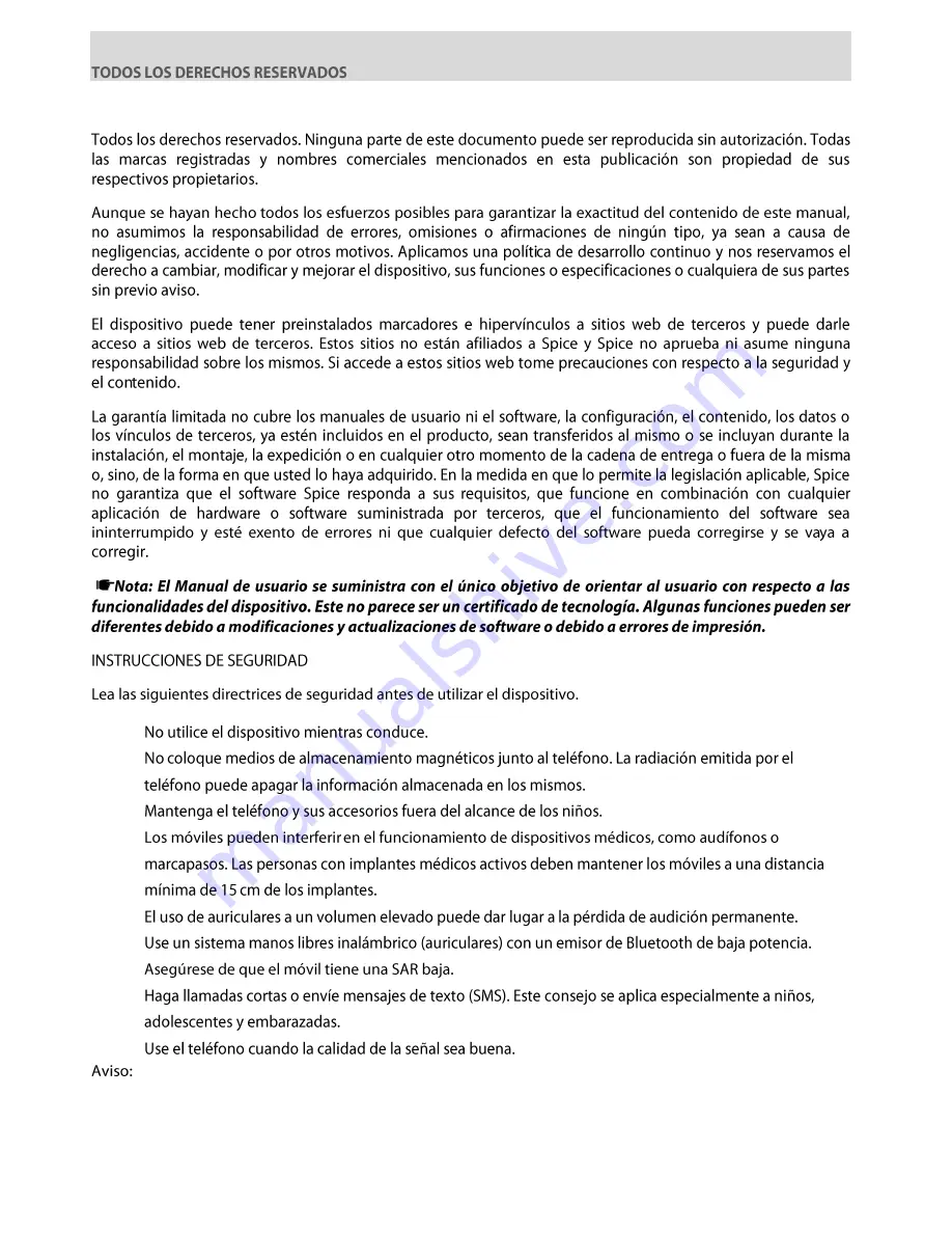 Sunstech Tel200 User Manual Download Page 43