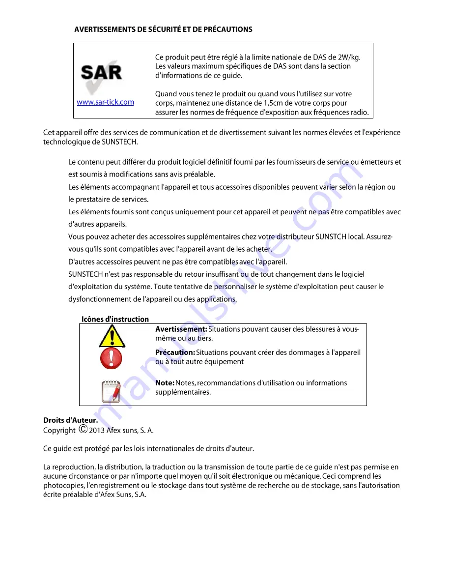 Sunstech Tel200 User Manual Download Page 61