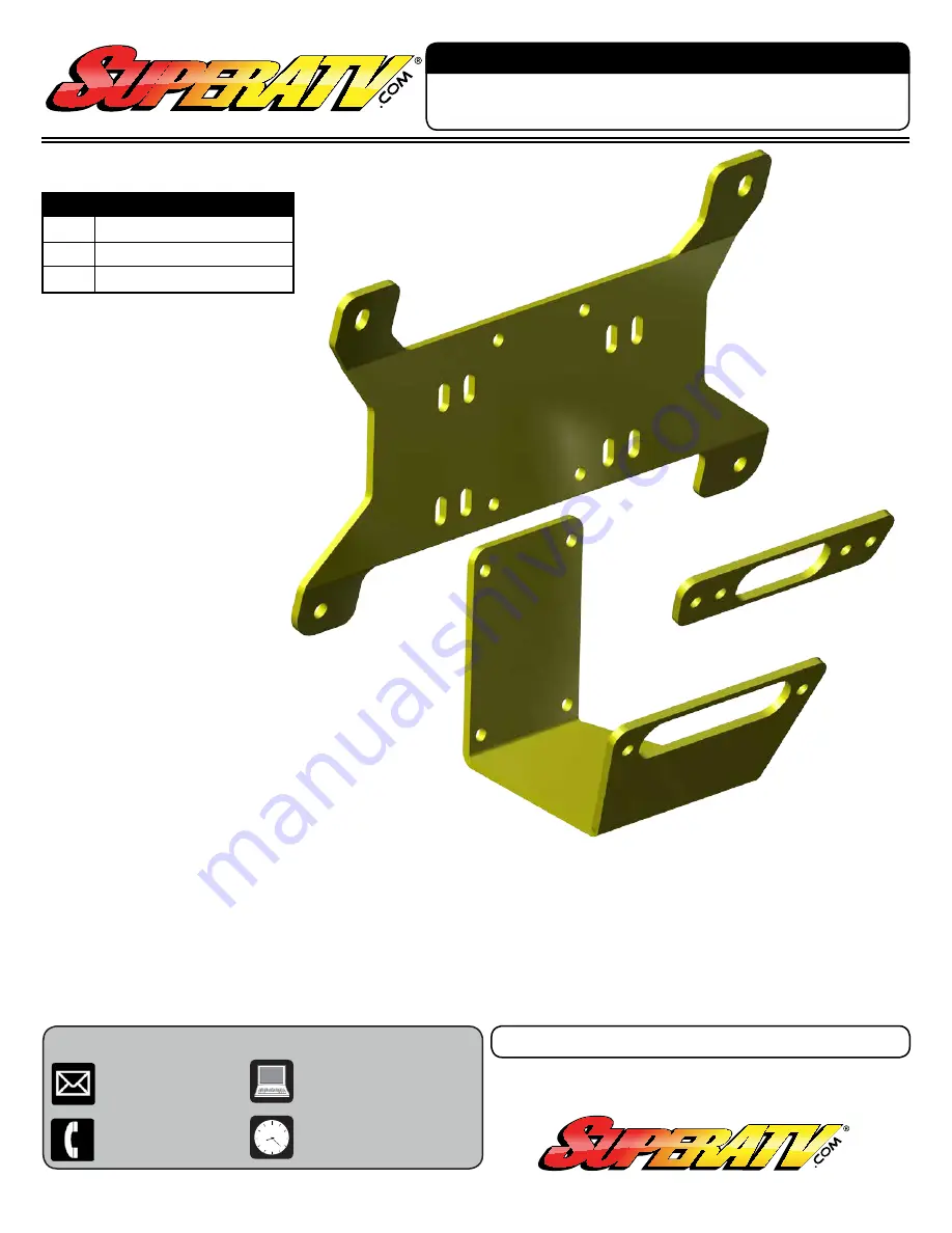 SuperATV WM-CA-MAV Installation Instructions Manual Download Page 1